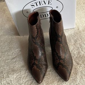 Steve Madden snake booties